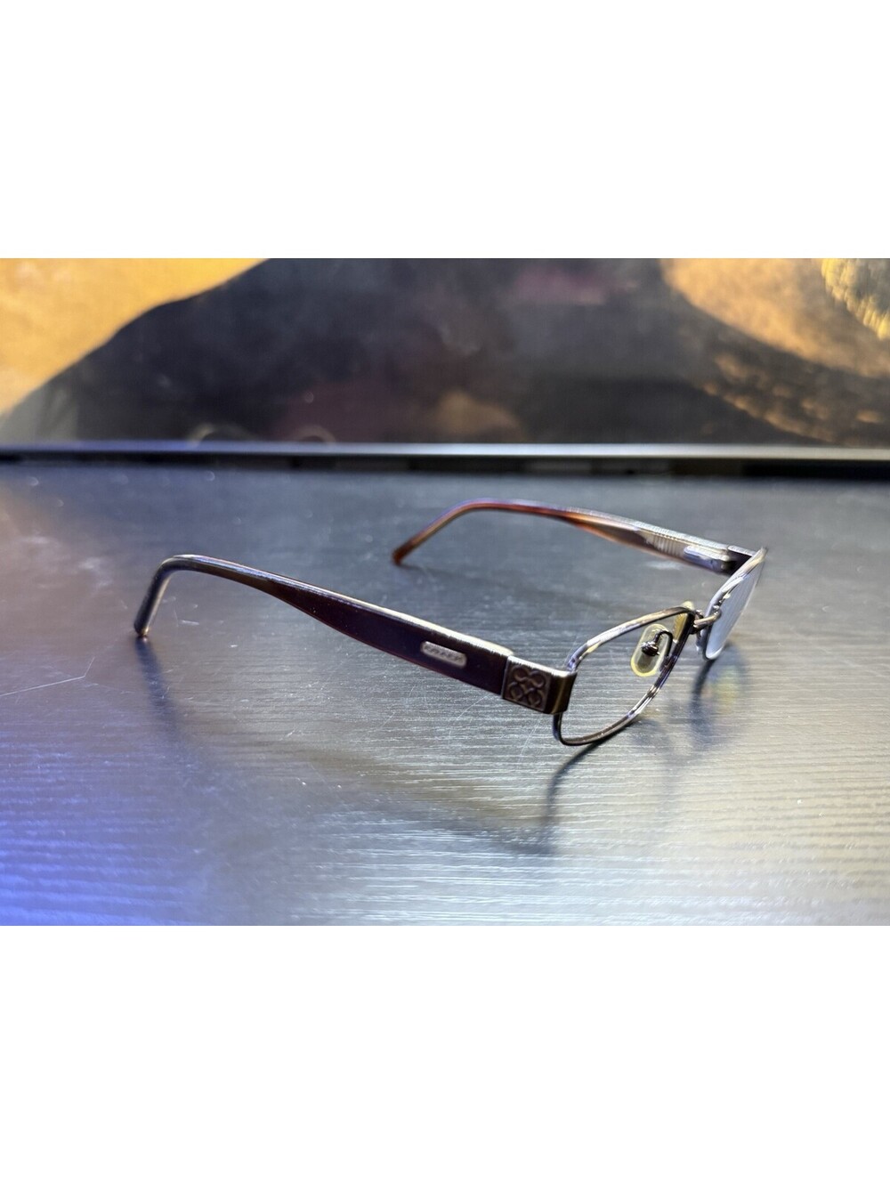 Coach Harmony 1025 Bronze Eyeglasses Frames Brown Metal 51-17-135 Women